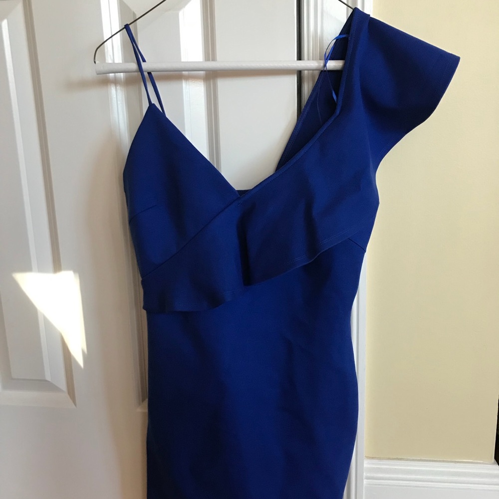 Royal blue cocktail dress